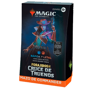 Mazo Commander Magic the Gathering: Forajidos del Cruce de Truenos Español - Reacondicionado
