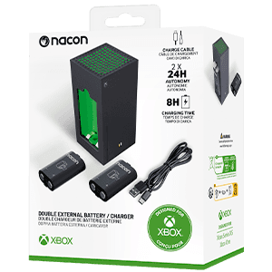 Pack Cargador y 2 Baterías Mandos Xbox - Modelo Series X