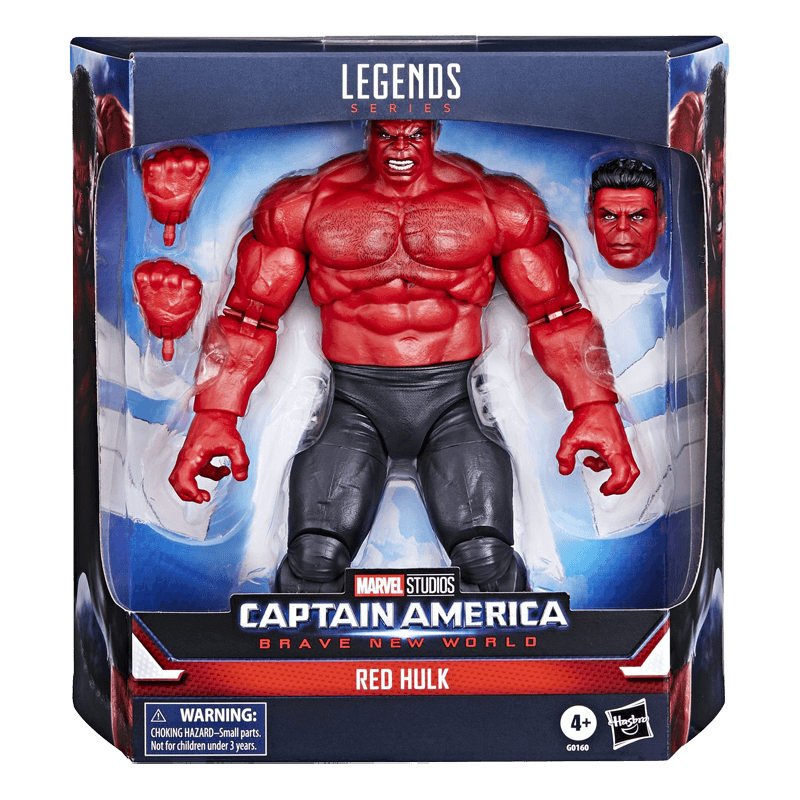 Figura Marvel Legends Capitan America Brave New World Hulk Rojo de 15 cm