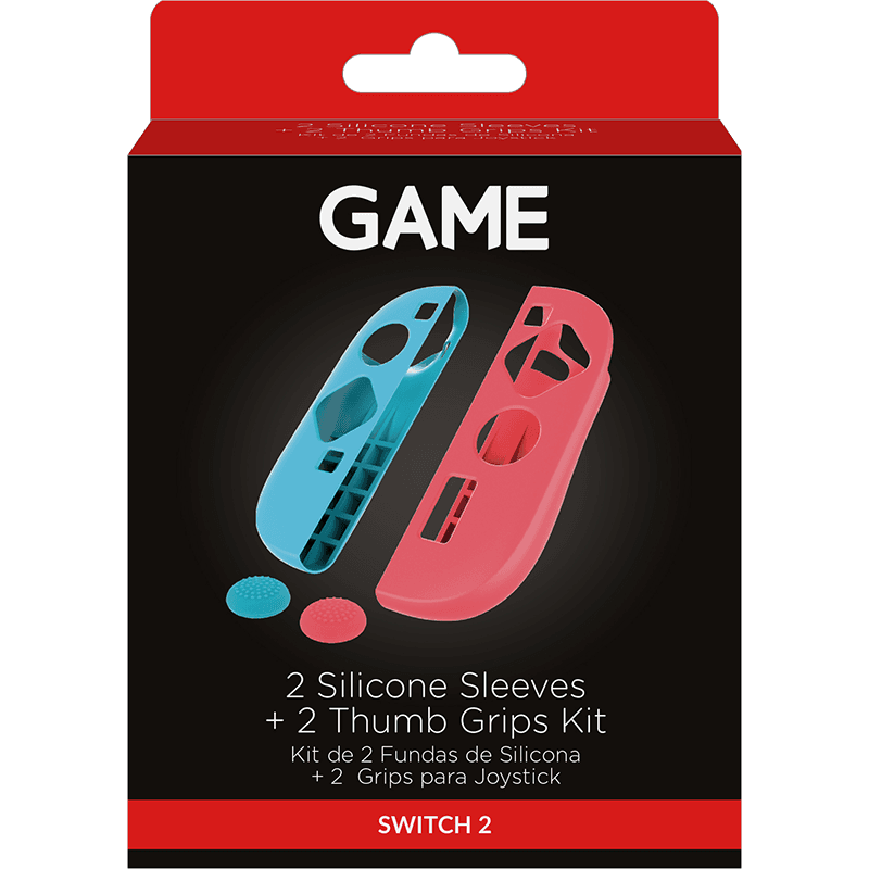 GAME GM-34230 Set de 2 Fundas de Silicona + 2 Grips para Joy-Con Switch2