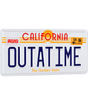 OUT A TIME MATRICULA REGRESO AL FUTURO
