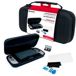 Pack Funda Negra y Protector Pantalla NACON