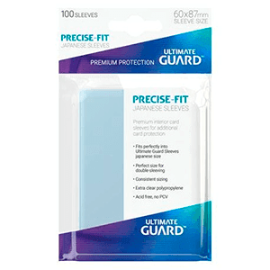 Fundas para cartas Ultimate Guard Precise-Fit Sleeves Tamaño cartas Japonesas (100 uds)