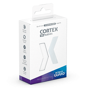 Fundas para cartas Ultimate Guard Cortex Sleeves Tamaño Standard de color blanco (100 uds)