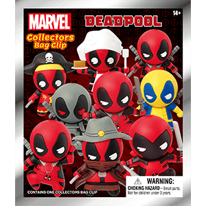 Colgante 3D Marvel Deadpool series 1 para Mochilas y bolsos (surtido)