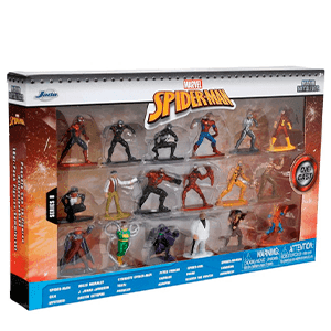 Pack de  18 figuras metalicasMarvel Spiderman de 4 cm
