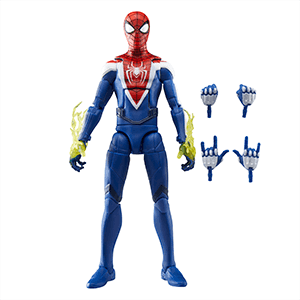 Figura Spiderman Marvel Legends Series Gamerverse Miles Morales (Traje Mejorado) de 15 Cm