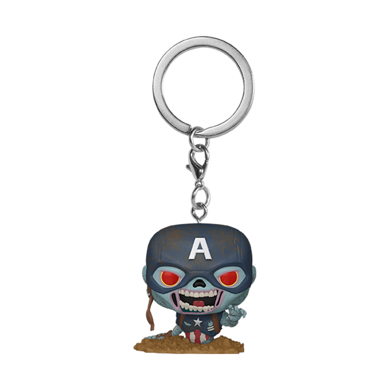 Llavero Figura POP: Capitán América zombi