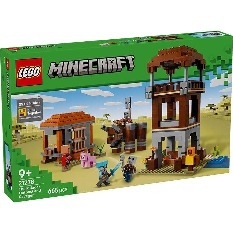 LEGO Minecraft El Puesto de Avanzada de los Saqueadores y el Devastador 21278