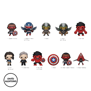 Colgante 3D Capitan America Brave New World Series 1 para Mochilas y bolsos (surtido)