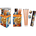 Lapicero Dragon Ball con 3 lapices + regla + goma + borrador