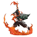 Figura Demon Slayer Tanjiro Kamado Kyojuro Rengokus Sword Guard Version de 19,5 cm