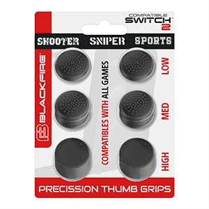 Blackfire Switch2 Kit de Grips para Joystick 6 en 1