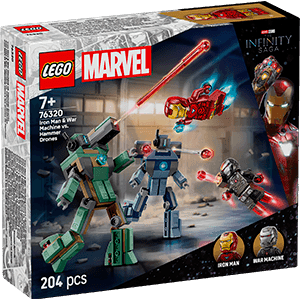 LEGO Super Heroes Marvel Iron Man Y Máquina De Guerra Vs. Drones De Hammer 76320