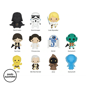 Colgante 3D Star Wars Series 1 para Mochilas y bolsos (surtido)