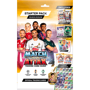 Starter pack de cartas Match Attax UCL 2025-26