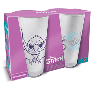 Pack de 2 Vasos de cristal Stitch de 490 ml