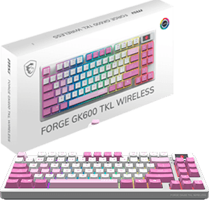 MSI Forge GK600 TKL Wireless Violet Spanish Layout - Teclado Gaming