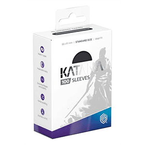 Fundas para cartas Ultimate Guard Katana Sleeves Tamaño Standard de color negro (100 uds)