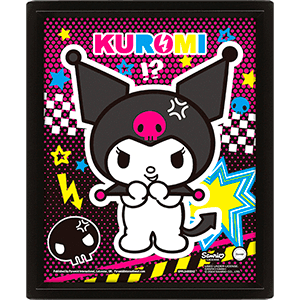 Póster 3D Kuromi Punky