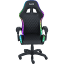 GAME GT1 Rgb Silla Gaming Ergonomica 2 cojines Iluminacion Rgb Reclinable 135º  Negro
