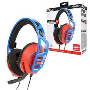 Auriculares Gaming RIG 300 Rojo y Azul
