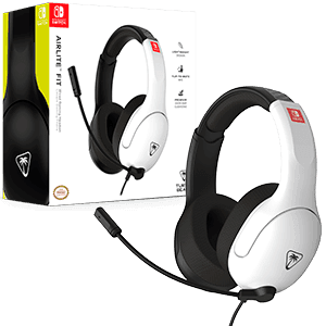 Auriculares Turtle Beach Airlite Fit Licenciado Nintendo - Blanco y Negro