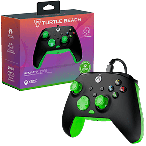 Mando con Cable Turtle Beach Rematch Core Licenciado Xbox - Negro y Verde