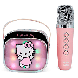 Altavoz bluetooth LED con microfono Karaoke Hello Kitty