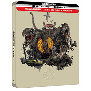 Trilogía Jurassic Park 4K + BD Edición Steelbook