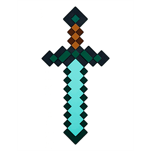 Lampara Minecraft Espada de Diamante de 40 cm