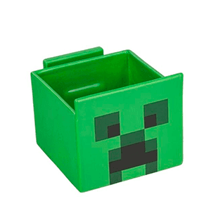 Bowl de aperitivos con soporte para movil Minecraft Creeper
