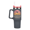 Vaso termo metálico con pajita Stranger Things 5 de 900ml