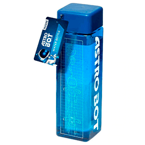 Botella cuadrada de plastico Astro Bot de 500 ml