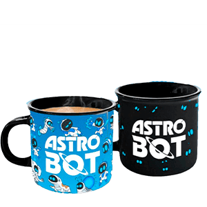 Taza termosensible Astro Bot de 320 ml