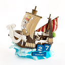 Calendario Perpetuo 3D One Piece Barco Going Merry