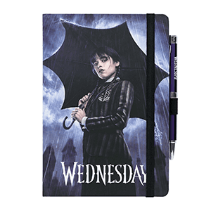Cuaderno Premium A5 con Boligrafo proyector Wednesday