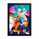 Lamina enmarcada con iluminacion LED Dragon Ball Super 28x20 cm