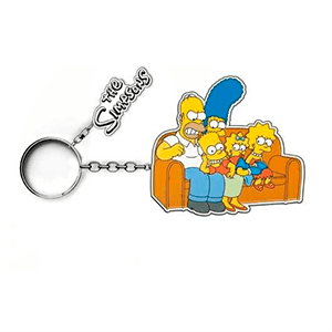 Llavero metalico Los Simpsons Familia