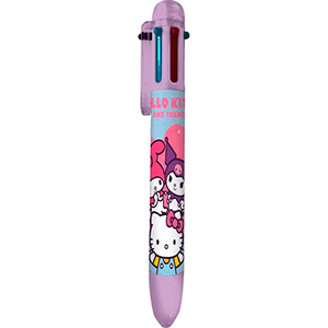 Boligrafo de 6 colores Hello Kitty & Friends