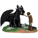 Figura Como Entrenar a tu Dragón Desdentao and Hiccup de 15 cm