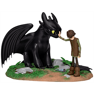 Figura Como Entrenar a tu Dragón Desdentao and Hiccup de 15 cm