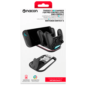Base de carga Nintendo Switch 2 + 2 mandos Pro - Nacon