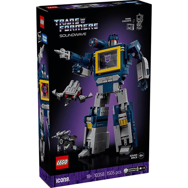 LEGO Icons Transformers: Soundwave 10358
