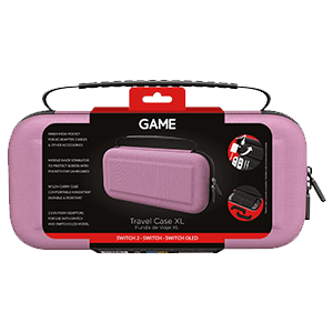 GAME GM-34964 Bolsa de transporte Rosa para Switch2