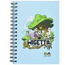 Cuaderno con anillas y tapa dura Wigetta tamaño A5 y 120 hojas