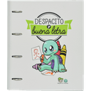 Carpeta de tapa dura con anillas Trotuman Despacito y buena letra tamaño A4 y 120 hojas