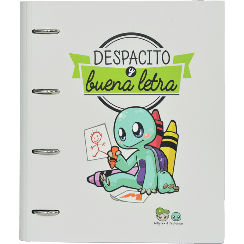 Carpeta de tapa dura con anillas Trotuman Despacito y buena letra tamaño A4 y 120 hojas
