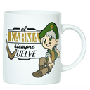Taza de porcelana blanca Willyrex de 320 ml