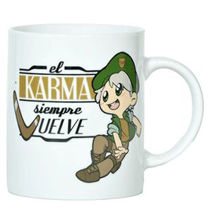 Taza de porcelana blanca Willyrex de 320 ml